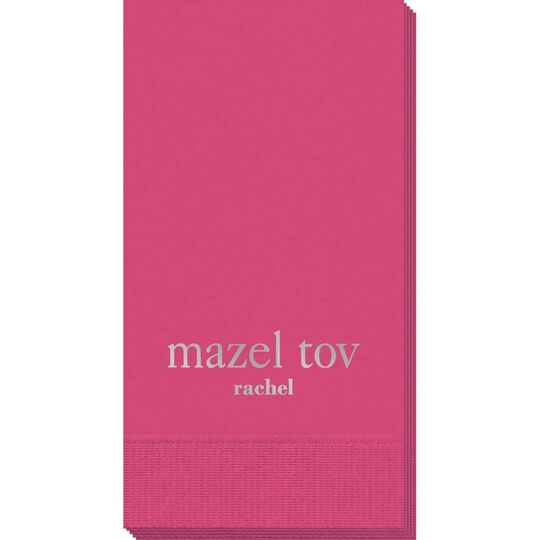 Big Word Mazel Tov Guest Towels